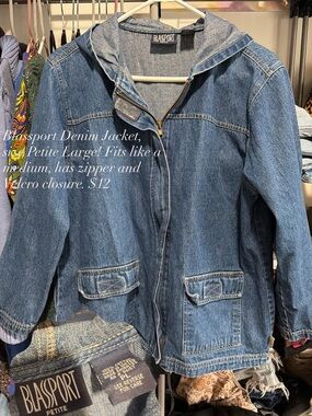 Blassport Denim Jacket in Medium Wash Blue